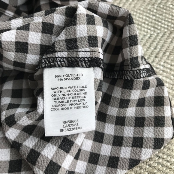 Brass Plum One Shoulder Gingham Top - Picture 4 of 6